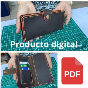 PDF patterns to make a hand-stitched women's wallet