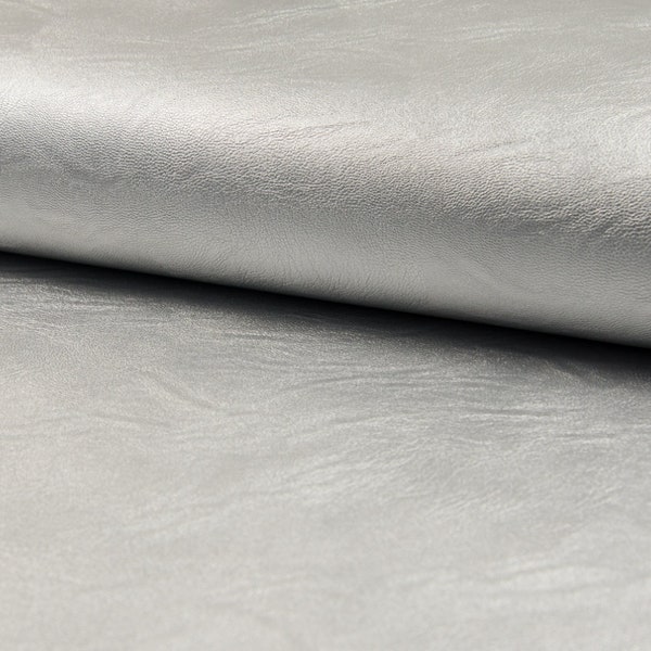 Jersey Leather silber - Kunstleder