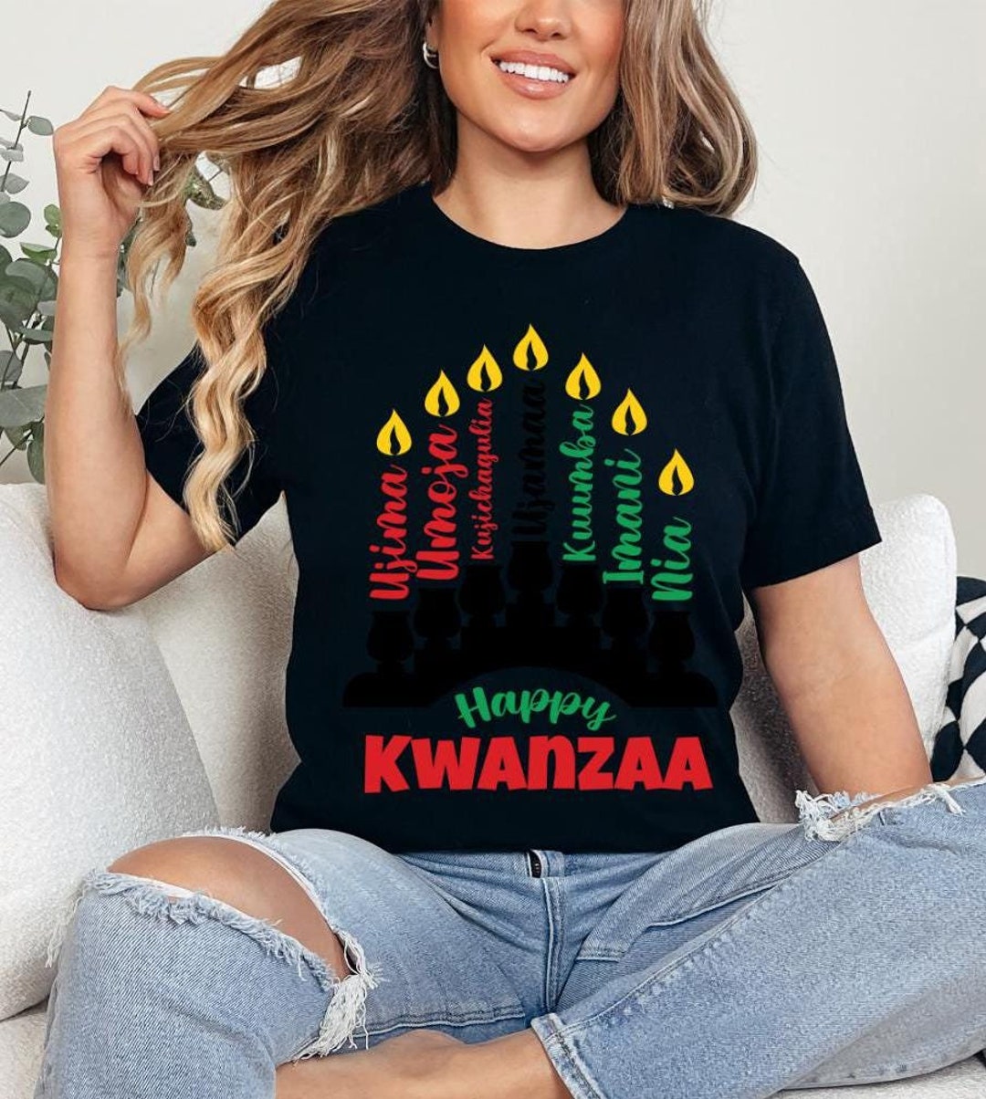 7 Principles of Kwanzaa Shirt, Kwanzaa Celebration Shirt, Jewish Shirt ...