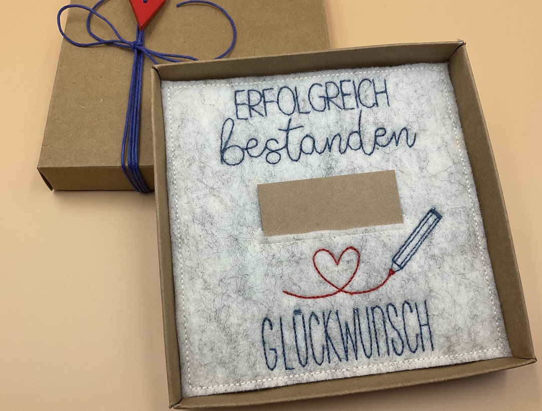 Geschenk zur bestandenen Prüfung Abschluss Anerkennung - Etsy.de