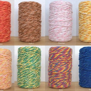 Macrame Twisted Cotton Cord 3.5 - 4mm, single strand cotton cord 5-100 metres, soft decorative cord for DIY craft home,crocheting, jewellery