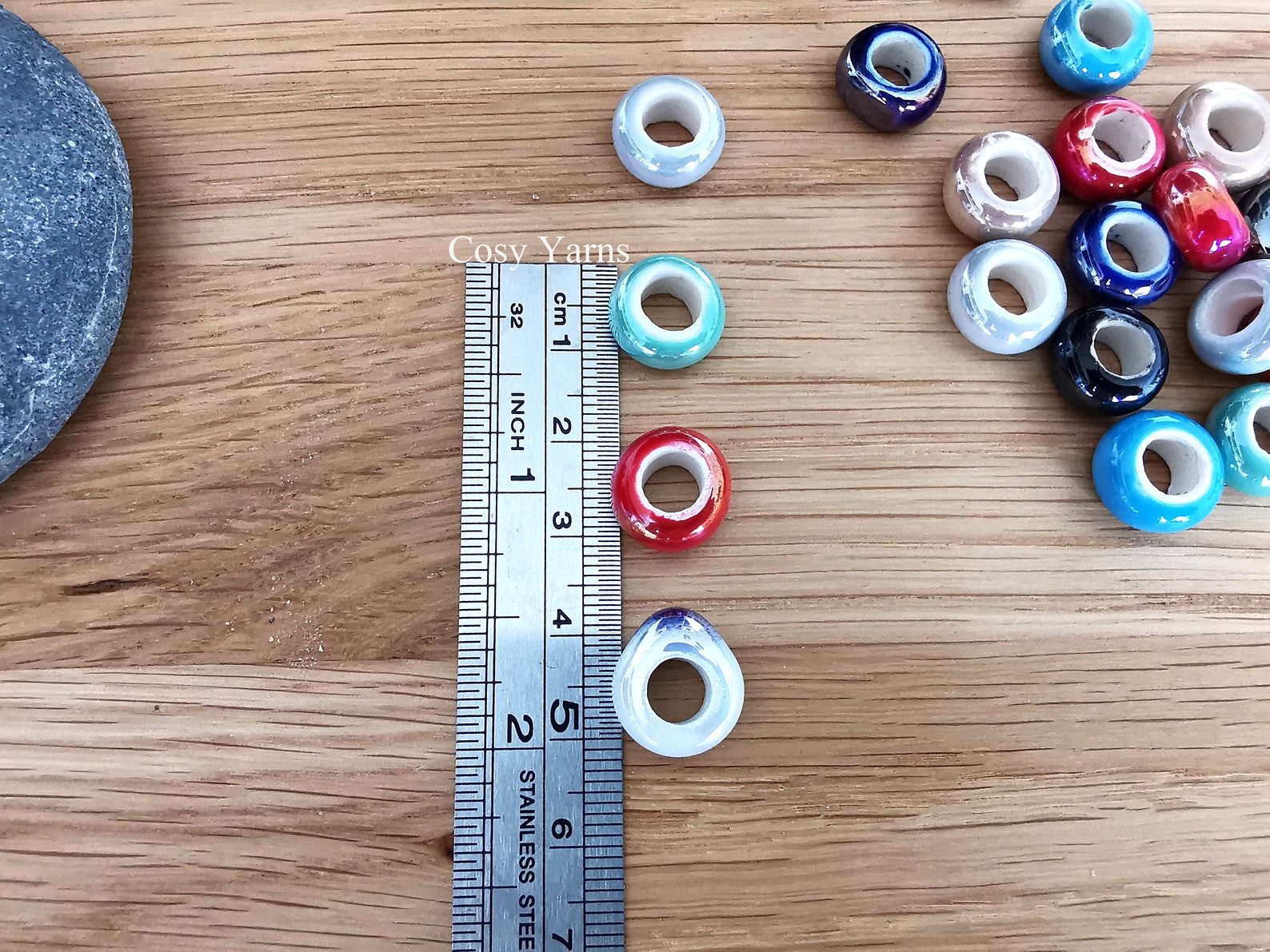 Porcelain beads Ceramic beads Macrame beads 1213mm large Etsy