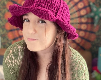 Made to Order Flower Patch Hat: Boho Fairycore Bucket Hat