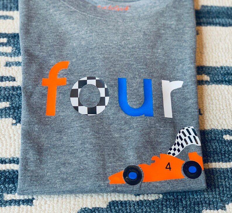 party outfit PERSONALIZE CUSTOM Race Car T-shirt cars, shirt