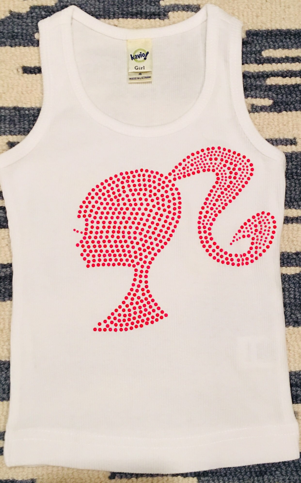 white barbie tank top