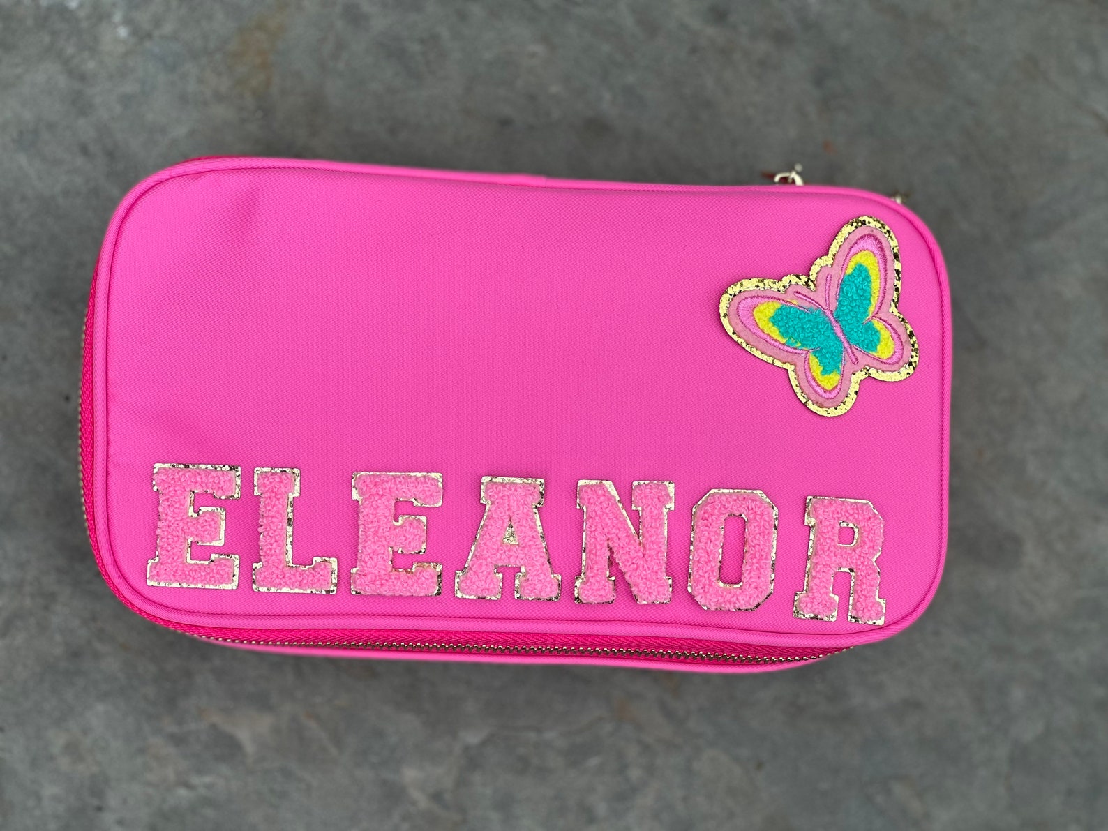 Nylon Cosmetic Bag Mirror Makeup Bag Nylon Pouch Preppy Etsy