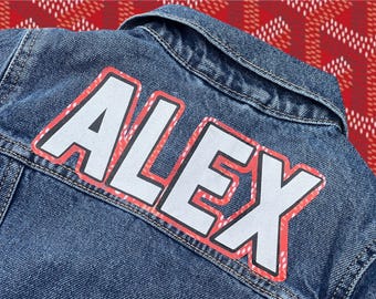 Kids Custom Name Jean Jacket, Personalized Denim Jacket for Girls Toddler Baby, Designer Denim Jacket for her