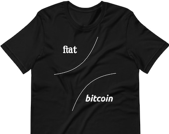 Fiat vs Bitcoin T-shirt - Bitcoin Merch