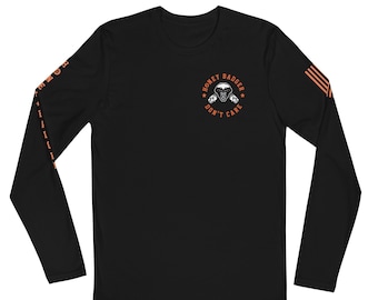 Honey Badger Don't Care Long Sleeve Shirt With Sleeve Prints
