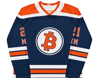 Satoshi Nakamoto Hockey Fan Bitcoin Jersey