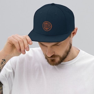 Bitcoin Silicon Chip Snapback Hat - Bitcoin Cap
