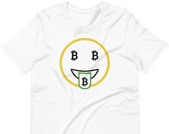 BTC Emoji T-Shirt - Bitcoin Shirt - BTC Merchandise