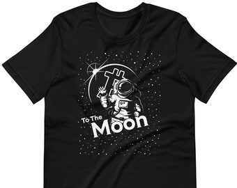 Bitcoin To The Moon T-Shirt - Bitcoin Clothing - BTC Merch