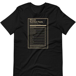Bitcoin Nutrition Facts T-Shirt
