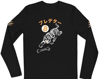 Kanji Bitcoin Apex Predator Long Sleeve Shirt