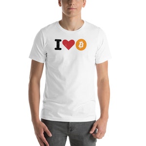 T-Shirt I Love BTC - Crypto T-Shirt - Bitcoin T-Shirt