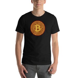 Bitcoin T-shirt Bitcoin Coin Gold - Crypto T-shirt