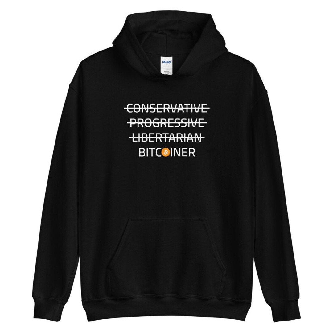 Bitcoin Hoodie - Self Sovereign Bitcoiner Hodl Merch Beyond Politics - Etsy