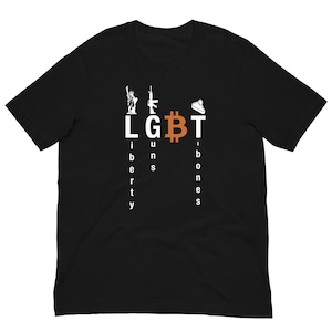 Liberty Guns T-bones Bitcoin-skjorta