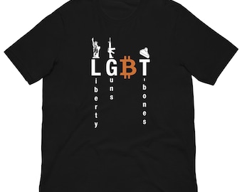 Liberty Guns T-bones Bitcoin Shirt