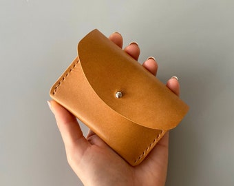 Petit portefeuille en cuir pratique de différentes couleurs, personnalisable
