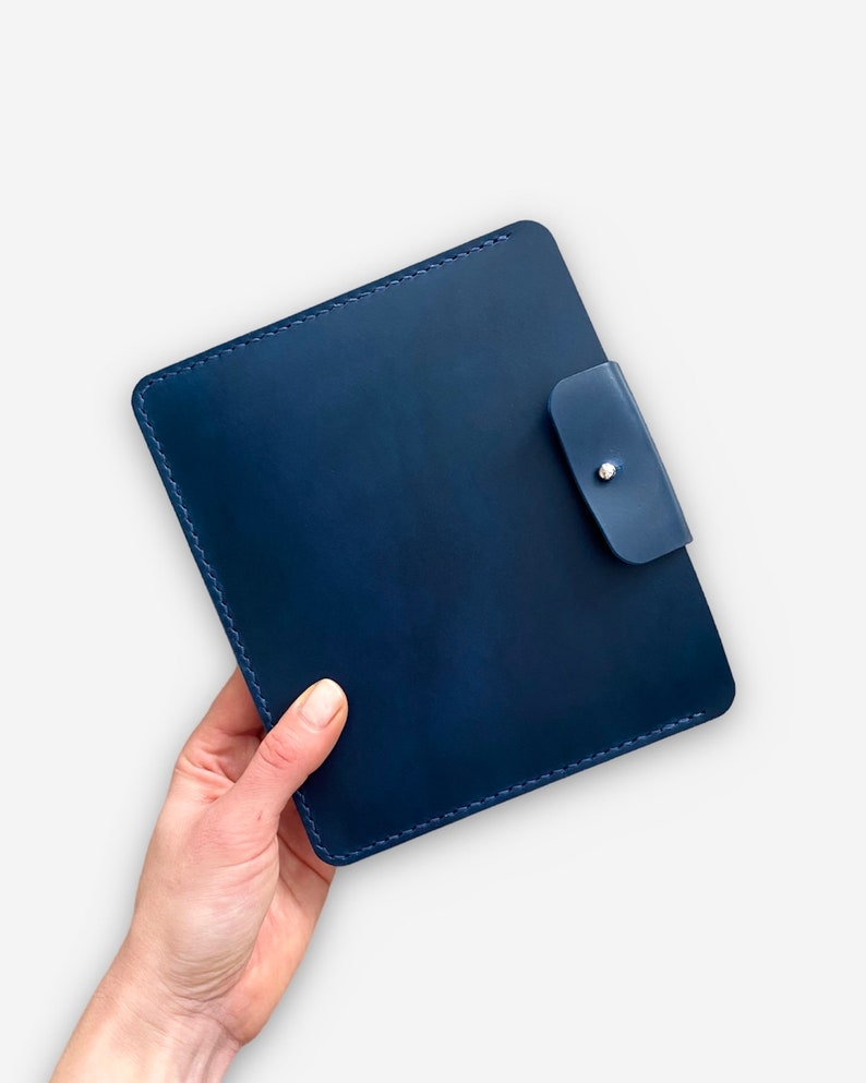 E-Reader und Tablet-Tasche aus Leder in Hellbraun für Kindle, Tolino, Kobo, PocketBook und Onyx Boox Geräte sowie für kleinere Tablets Bild 10