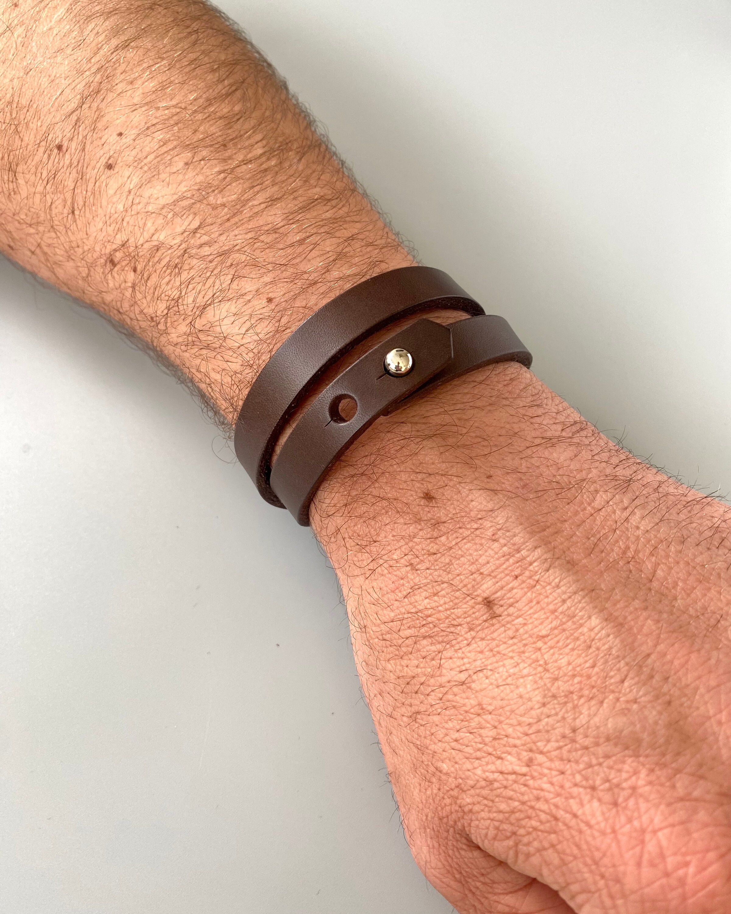 ●DOFFJASON● Double Layered Bracelet BROWN DJ24SSEBR006BRN Double layered Bracelet BROWN - DOFFJASON