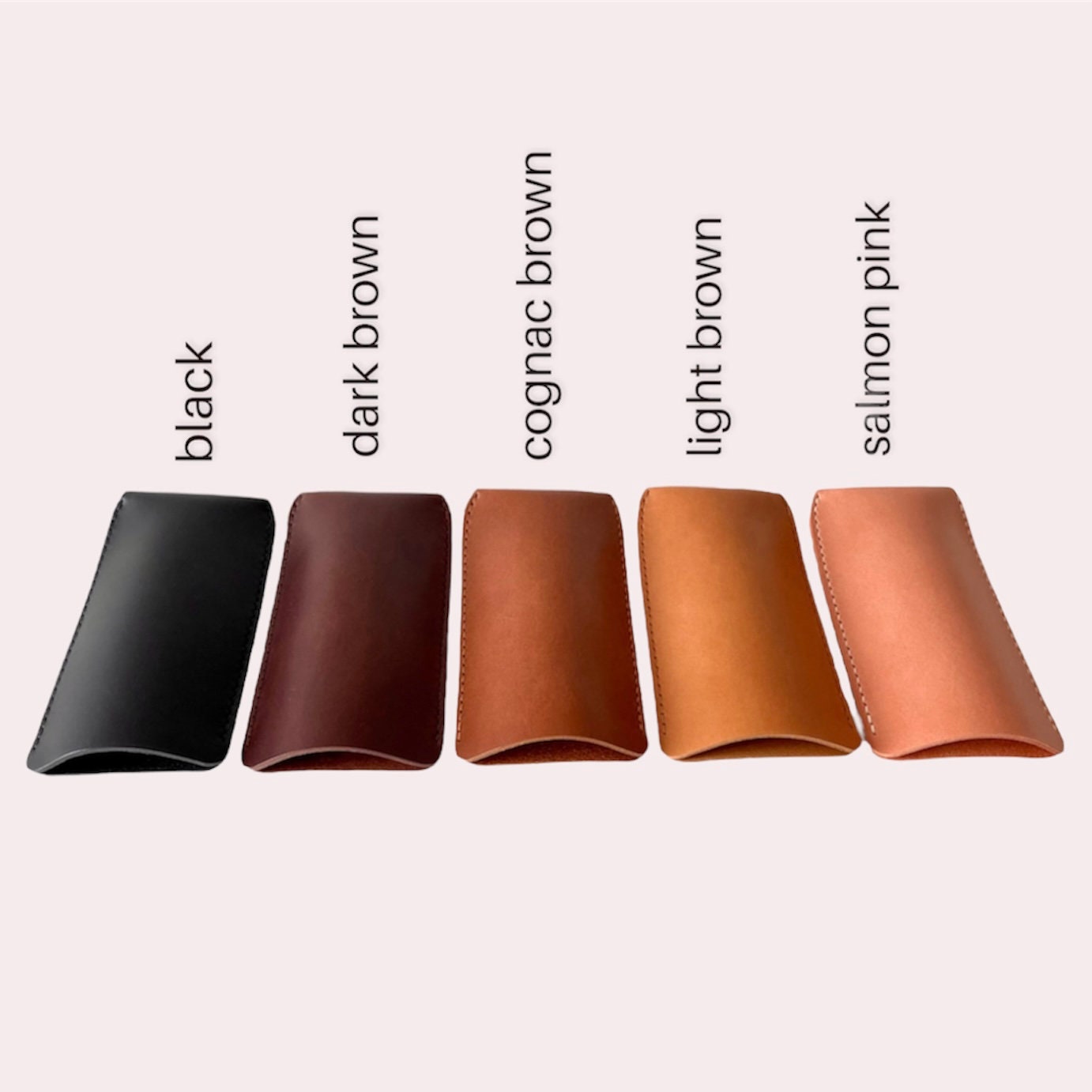 Slim and Stable Leather Glasses Case in Several Colors for 