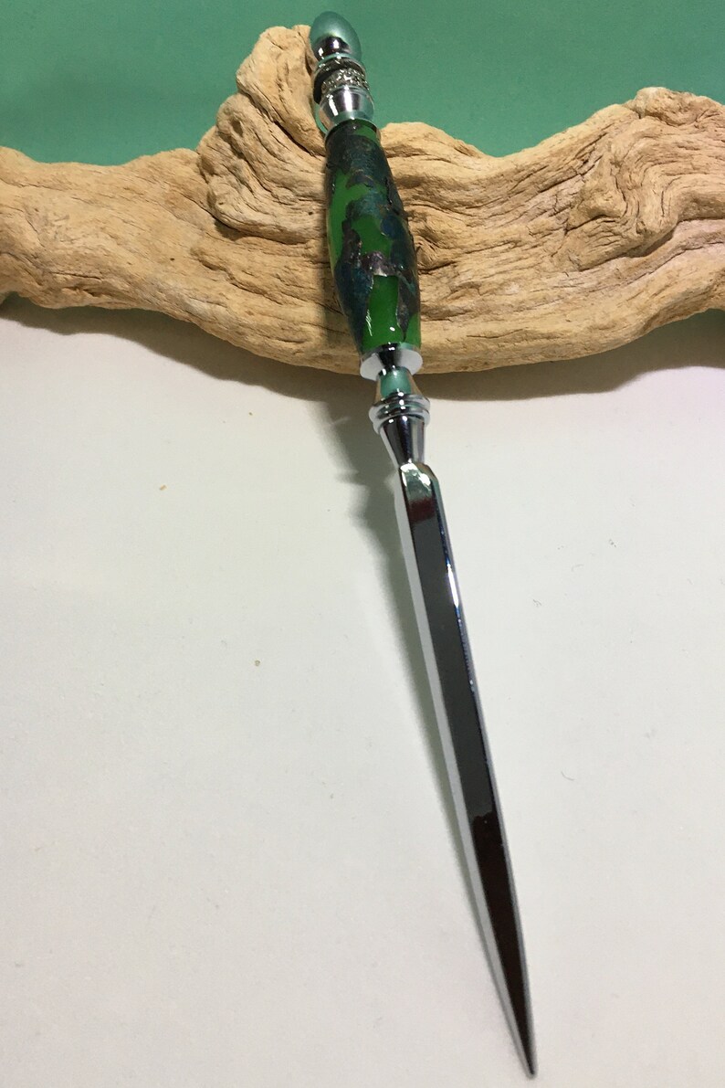 Letter opener with lampwork bead