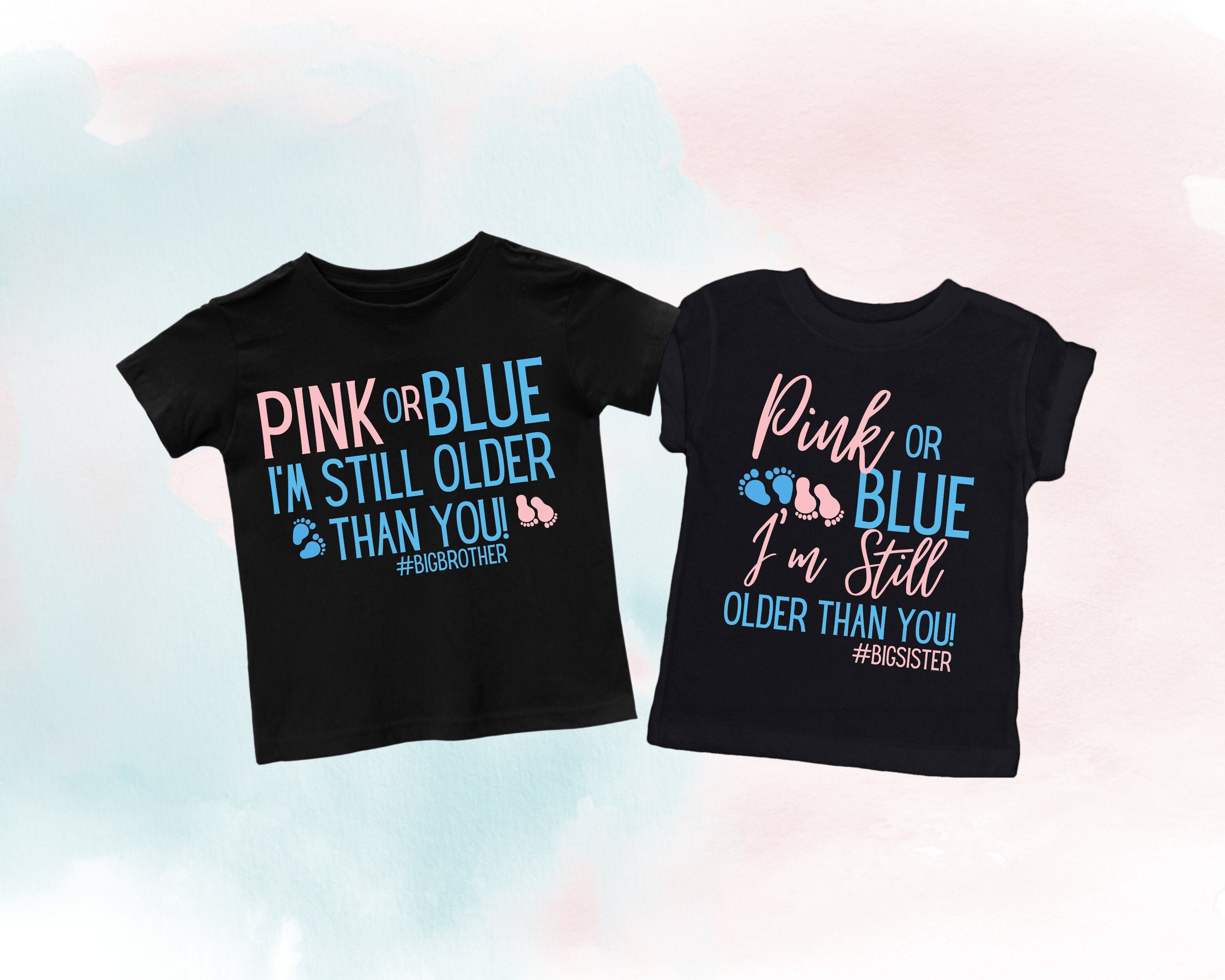 GENDER REVEAL SIBLING Tshirtsbig Brother Gender Revealbig Etsy
