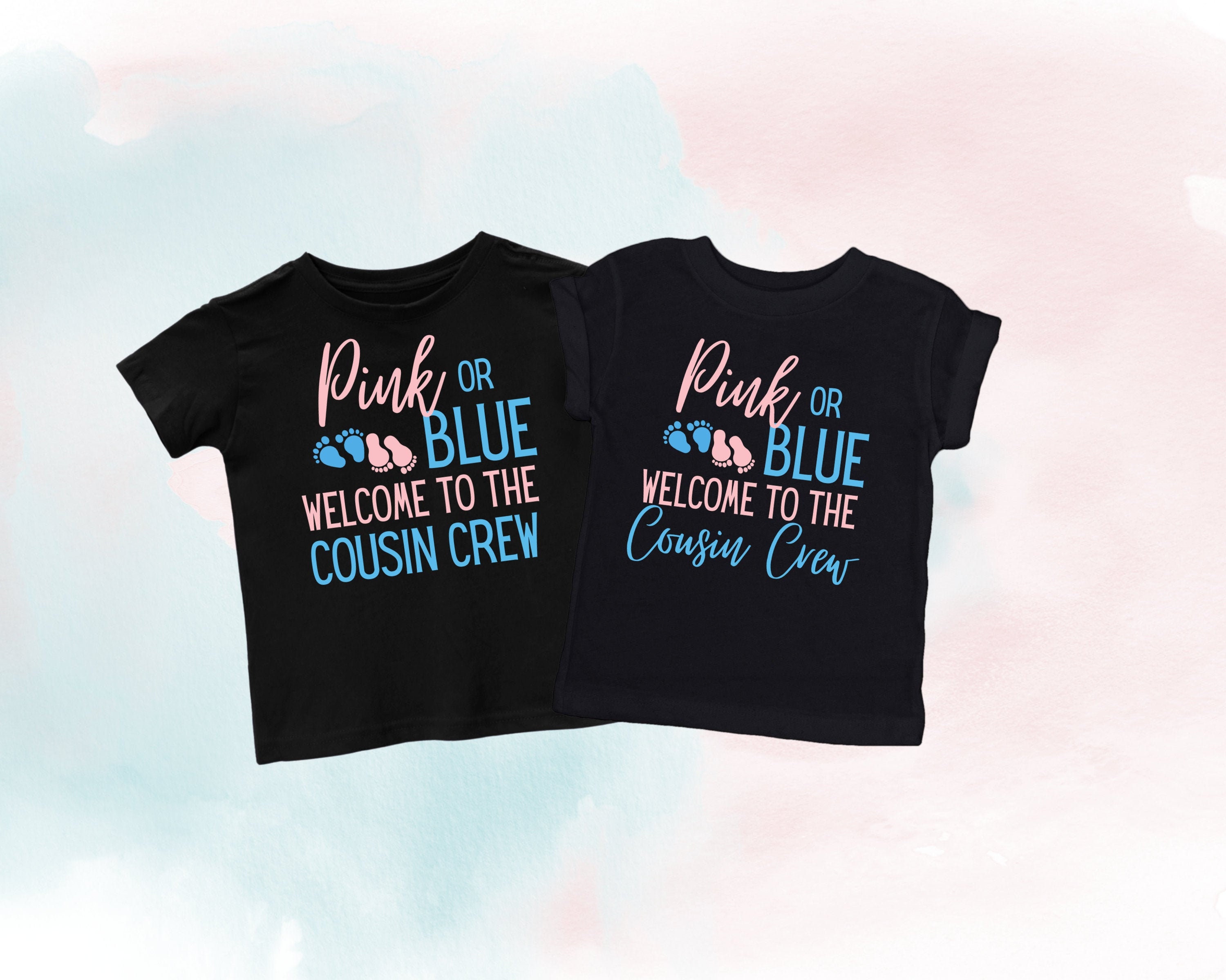 GENDER REVEAL COUSIN Tshirtsbig Cousin Gender Revealgender Etsy
