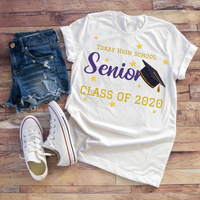 First Day Of High School Tshirts First Day Of School T-Shirt PERSONALIZED High School Senior T-Shirts Class Of 2020 Tshirts