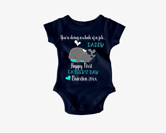 Custom Personalized FIRST FATHER'S DAY Romper-father's - Etsy