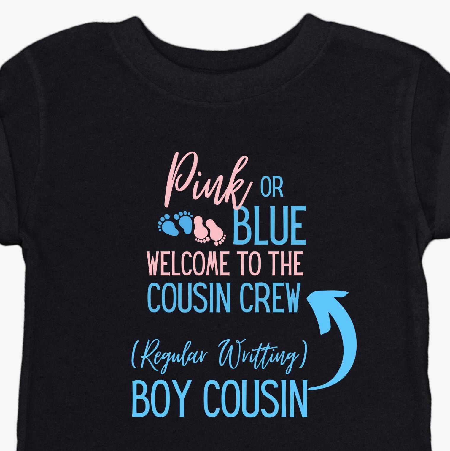 GENDER REVEAL COUSIN Tshirtsbig Cousin Gender Revealgender Etsy