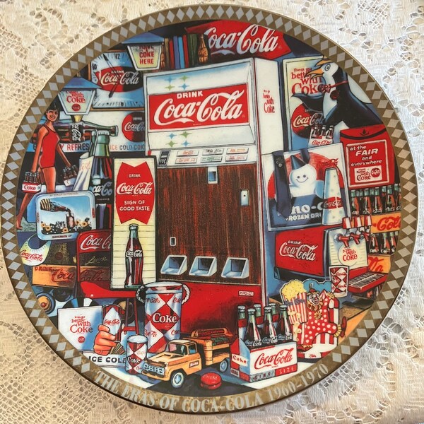 1996 “The Eras of Coca-Cola 1960-1970” Collector Plate