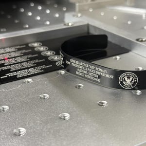 Custom Engraved Metal Memorial Bracelet - Personalized Remembrance Jewelry