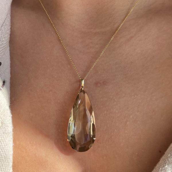 smoky-quartz-necklace-etsy