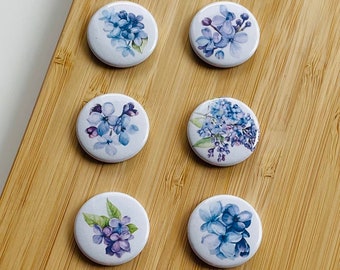 Set - Lilac - Magnet / Button