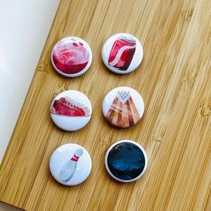 Set - Bowling - Magnet / Button