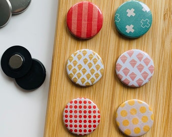 Set - mixed pattern 1 - magnet / button