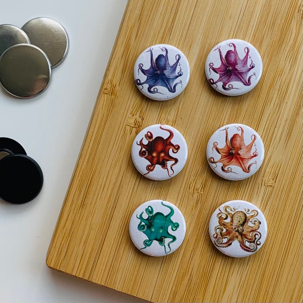 Set - Octopus 2 - Magnet / Button