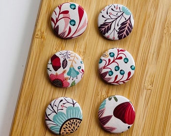 Set - Spring Flowers 2 - Magnet / Button