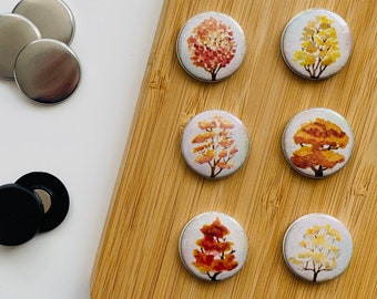 Set - Trees 3 - Magnet / Button