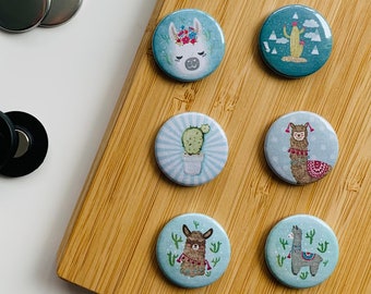 Set - Party Lamas 3 - Magnet / Button