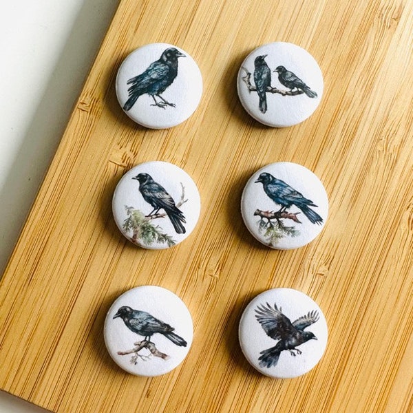 Set - Raven - Magnet / Button