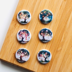 Set - Wunschbäume Set 2 - Magnet / Button