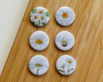 Set - Daisy - Magnet / Button