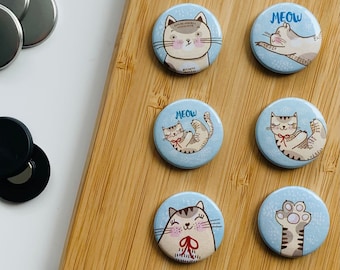 Set - Sweet Cats 3 - Magnet / Button