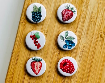 Set - Berries - Magnet / Button