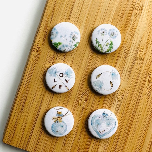 Set - Dandelions - Magnet / Button